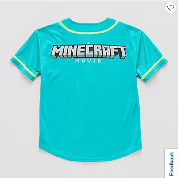 Turquoise Minecraft Jersey XXS - Picture 2 of 9